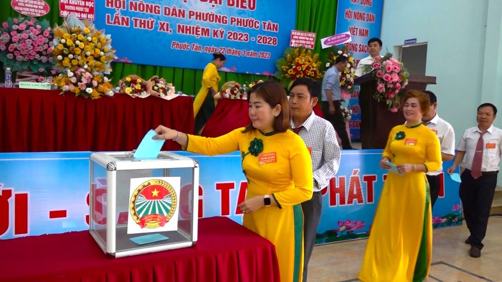 Bỏ bầu Ban chấp hành Hội Nông dân phường Phước Tân nhiệm kỳ mới phiếu 