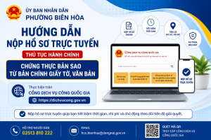 HƯỚNG DẪN NỘP HỒ SƠ TRỰC TUYẾN THỦ TỤC CHỨNG THỰC BẢN SAO TỪ...